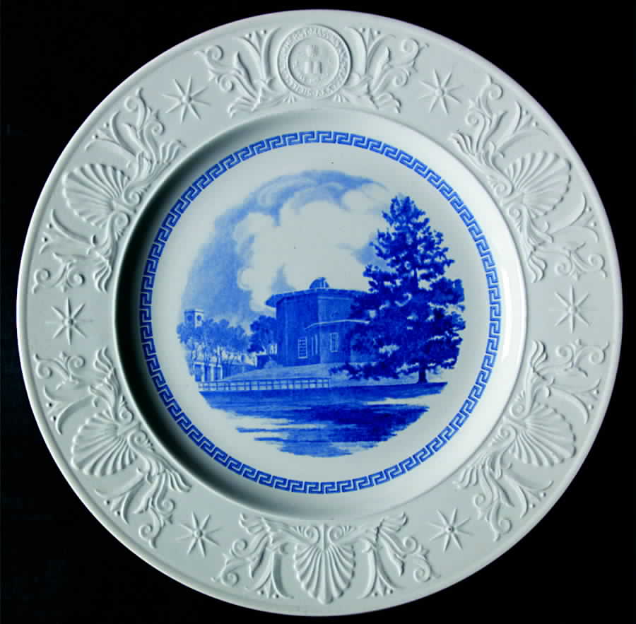 Amherst College Blue Dinner Plate by Wedgwood-1