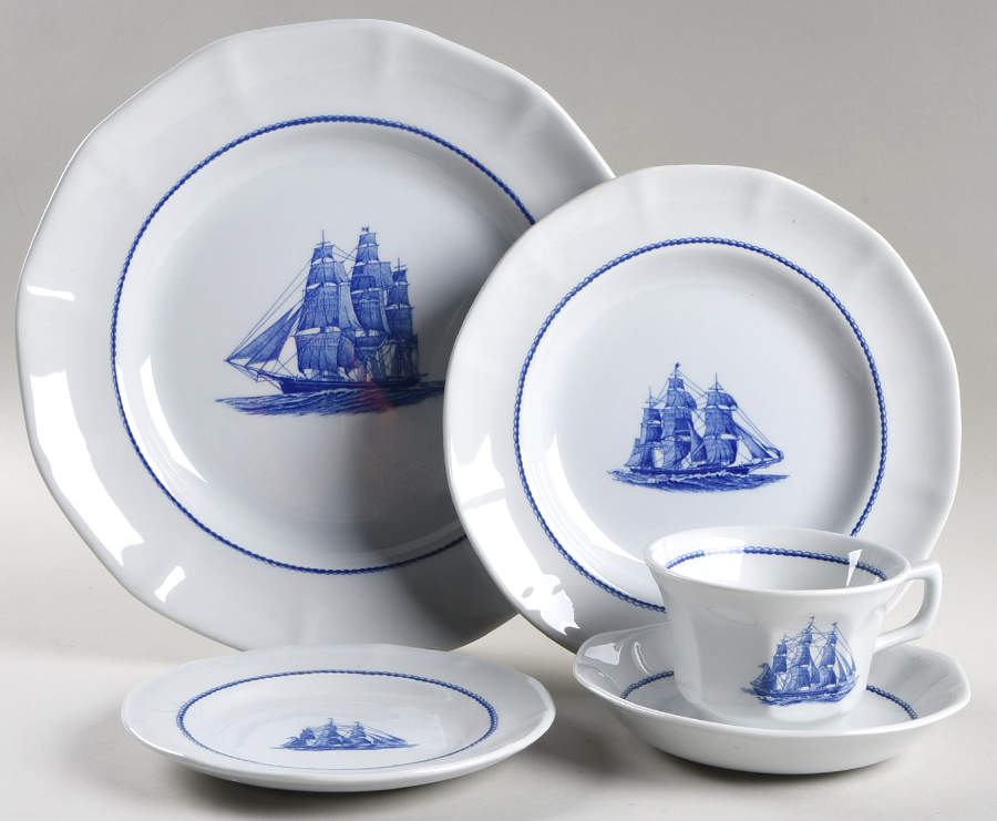 American Clipper Blue 5 Piece Place Setting by Wedgwood-1