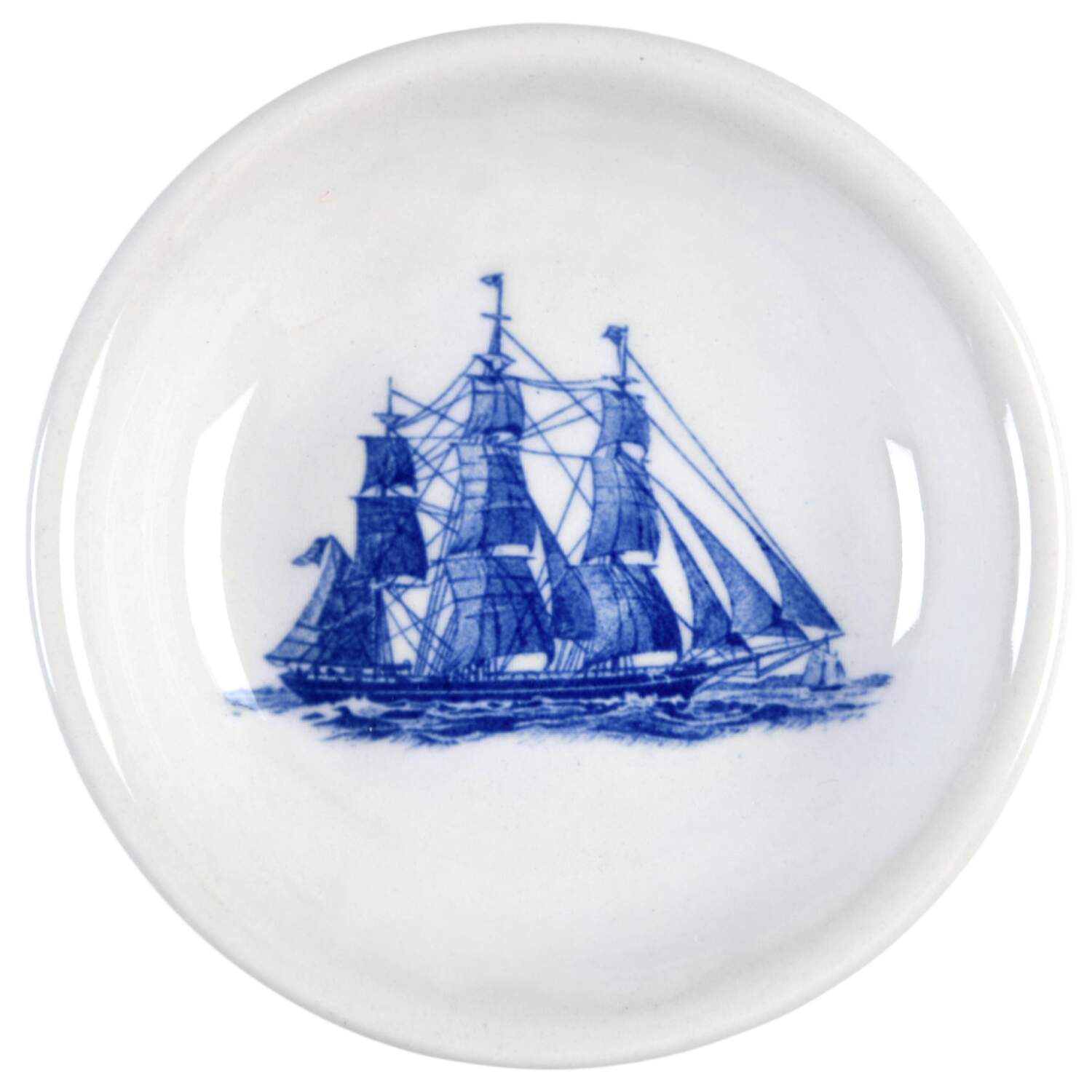 American Clipper Blue Butter Pat by Wedgwood-1