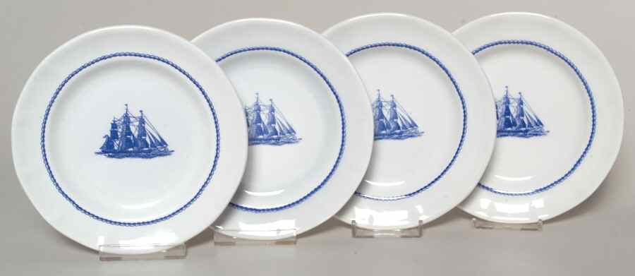 American Clipper Blue Bread & Butter Plate - Set of 4 by Wedgwood-1