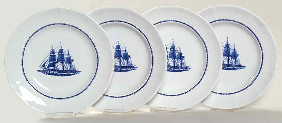 American Clipper Blue Luncheon Plate - Set of 4 by Wedgwood-1