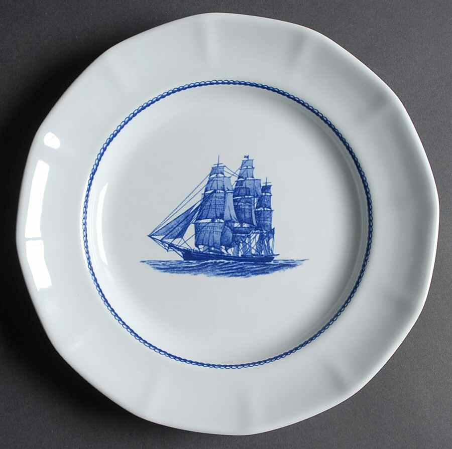 American Clipper Blue Dinner Plate by Wedgwood-1