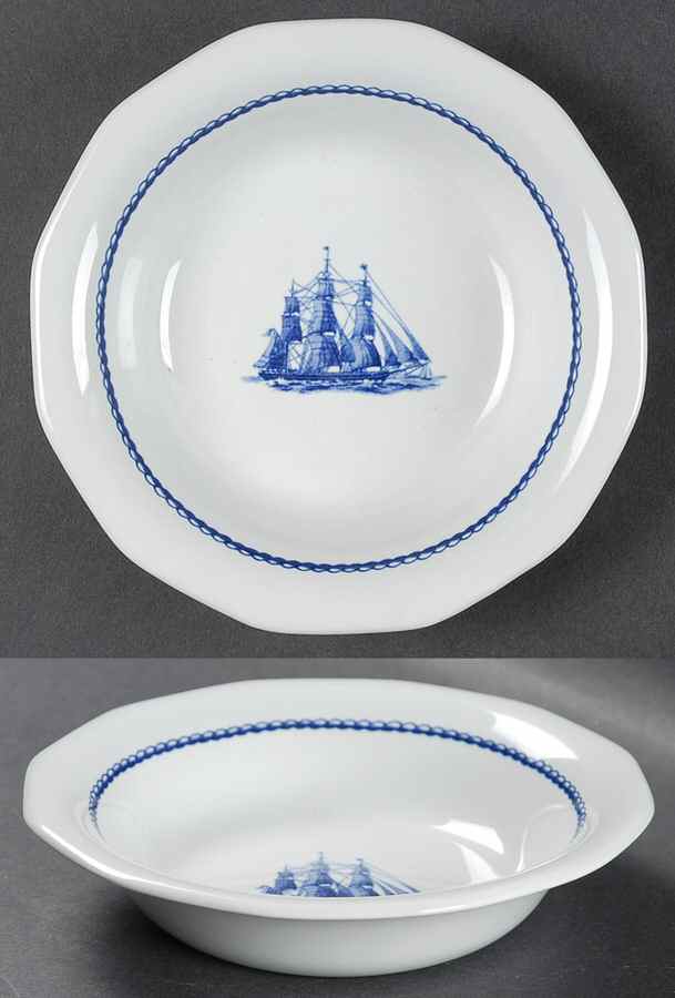 American Clipper Blue Fruit/Dessert (Sauce) Bowl by Wedgwood-1