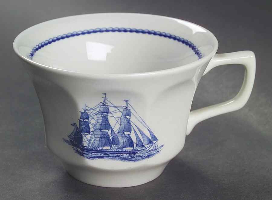 American Clipper Blue Flat Cup by Wedgwood-1