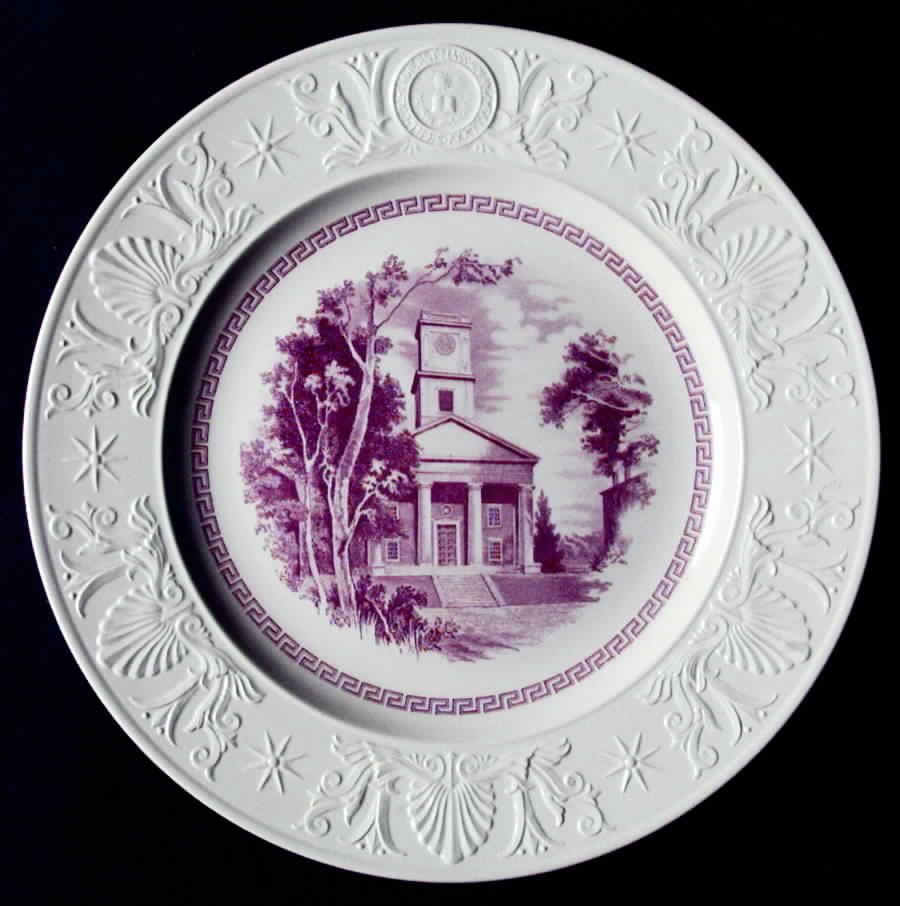 Amherst College Mulberry Dinner Plate by Wedgwood-1
