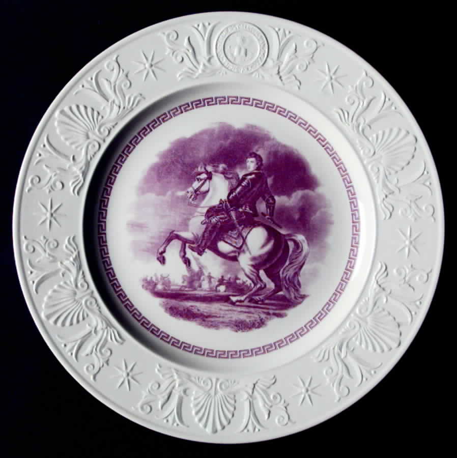 Amherst College Mulberry Dinner Plate by Wedgwood-1