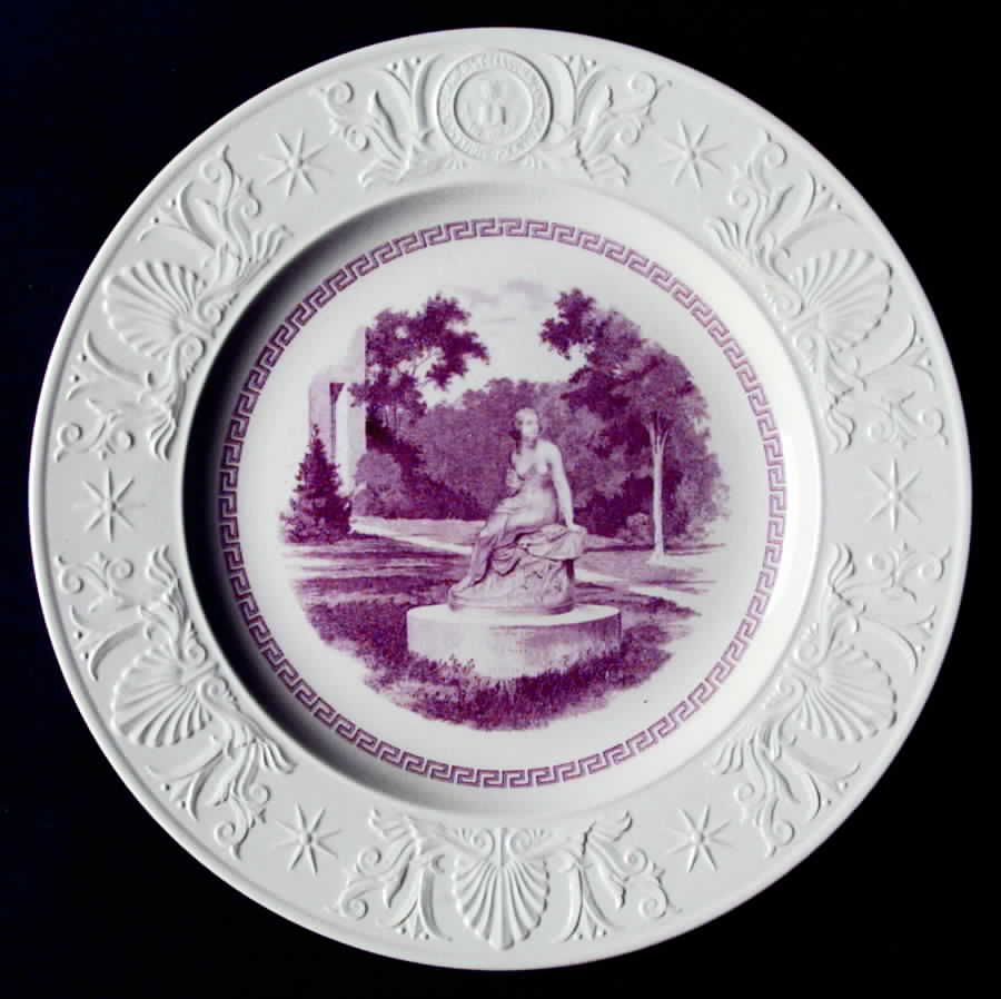 Amherst College Mulberry Dinner Plate by Wedgwood-1