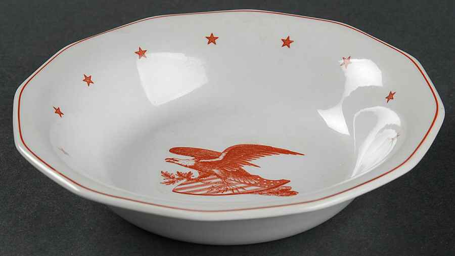 American Eagle Red Fruit/Dessert (Sauce) Bowl by Wedgwood-1