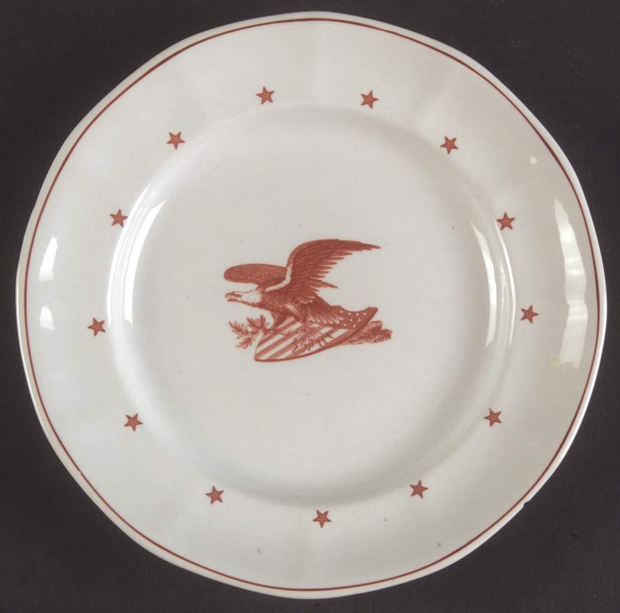 American Eagle Red Bread & Butter Plate by Wedgwood-1
