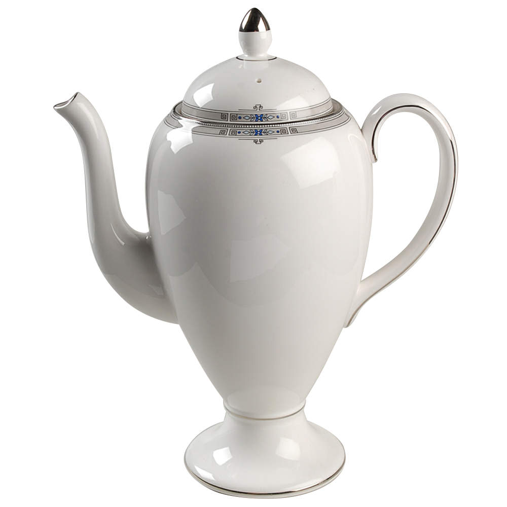 Amherst (Platinum Trim) Coffee Pot & Lid by Wedgwood-1