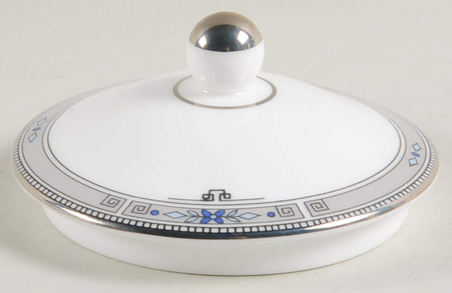 Amherst (Platinum Trim) Lid for 146 Shape Sugar Bowl by Wedgwood-1