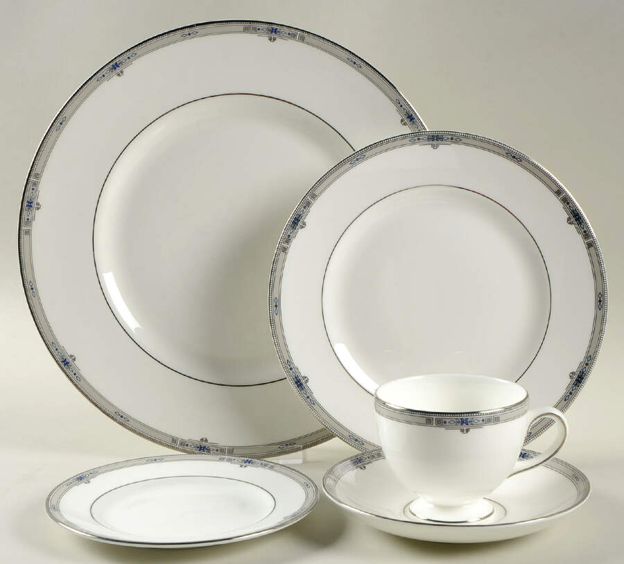 Amherst (Platinum Trim) 40 Piece Estate Set by Wedgwood-1