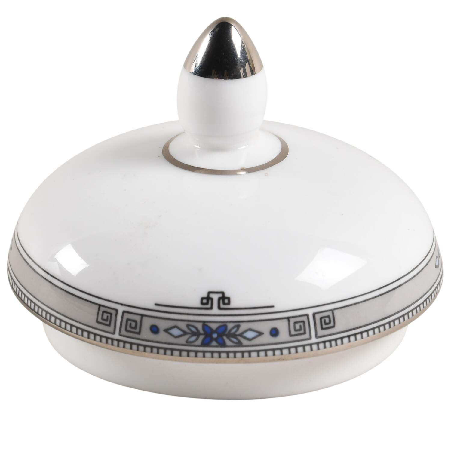 Amherst (Platinum Trim) Lid for Globe Shape Sugar Bowl by Wedgwood-1