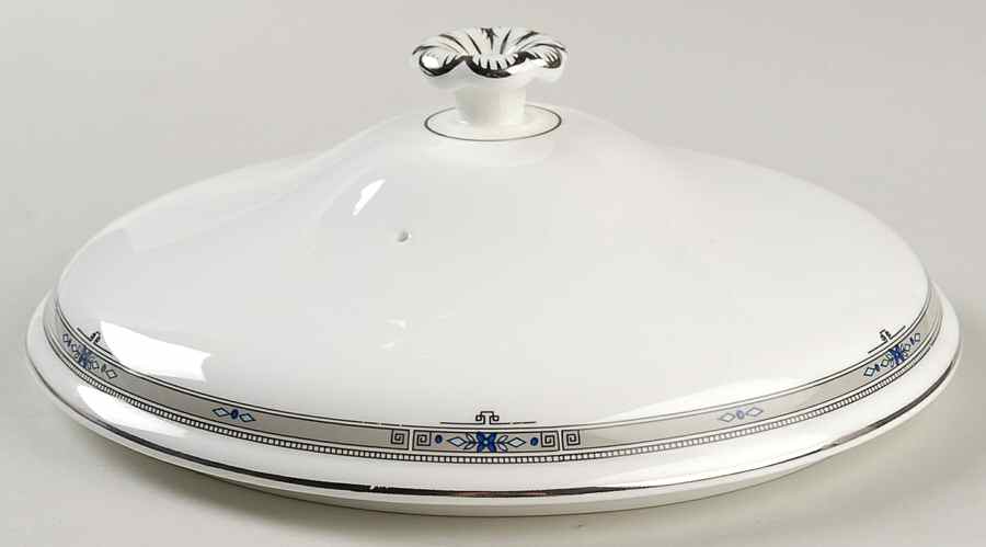 Amherst (Platinum Trim) Lid for Round Vegetable by Wedgwood-1