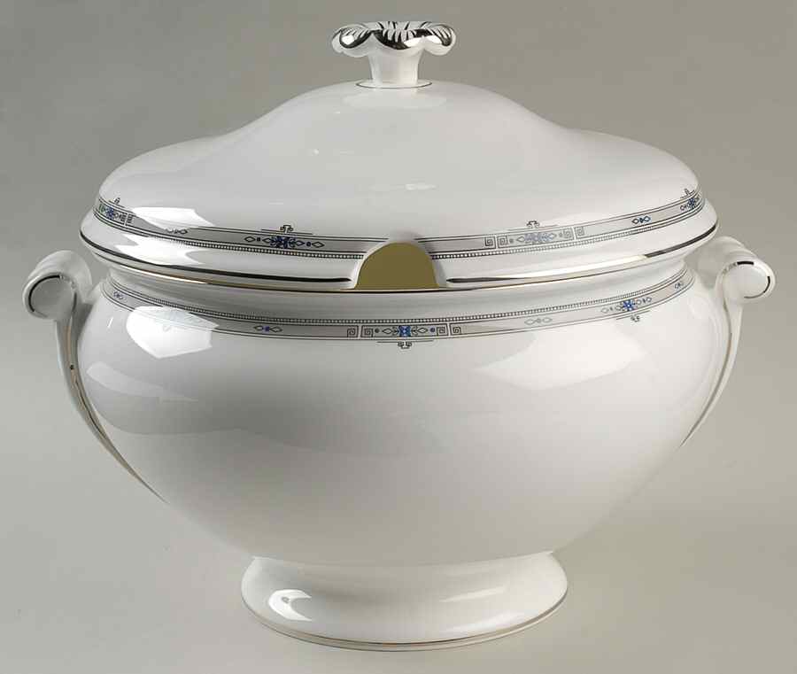 Amherst (Platinum Trim) Tureen &  Lid by Wedgwood-1