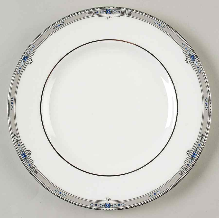 Amherst (Platinum Trim) Dessert/Pie Plate by Wedgwood-1