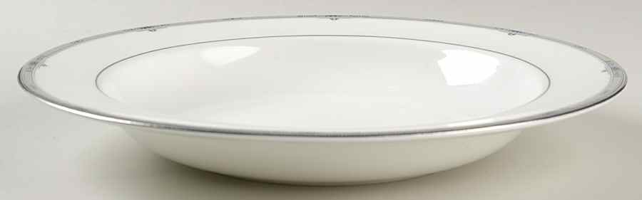 Amherst (Platinum Trim) 11" Individual Pasta Bowl by Wedgwood-1