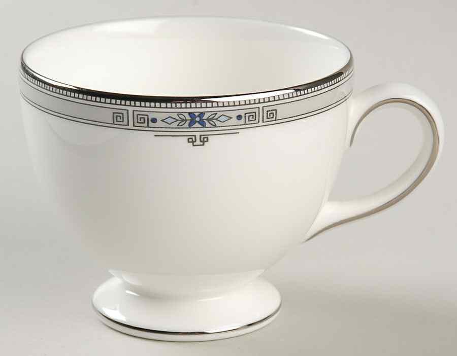Amherst (Platinum Trim) Leigh Shape Footed Cup by Wedgwood-1