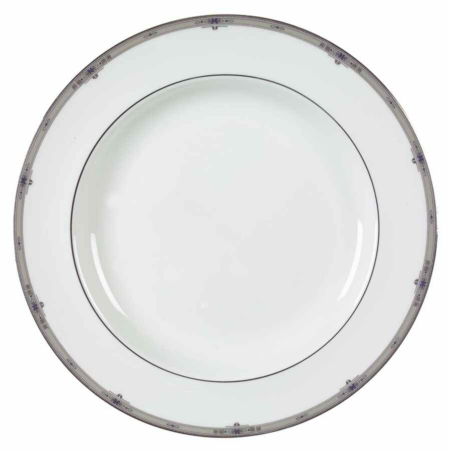 Amherst (Platinum Trim) 13" Chop Plate (Round Platter) by Wedgwood-1