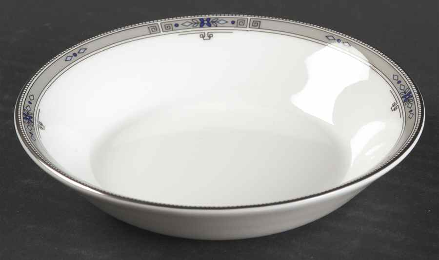 Amherst (Platinum Trim) Fruit/Dessert (Sauce) Bowl by Wedgwood-1