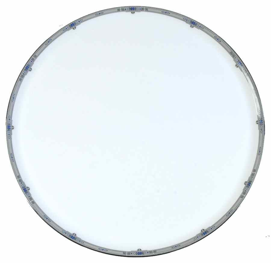Amherst (Platinum Trim) Round Torte Plate by Wedgwood-1
