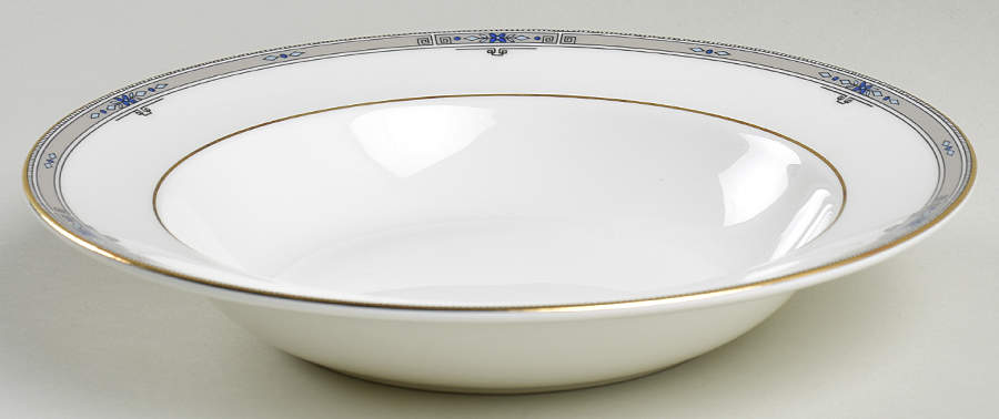 Amherst (Gold Trim) Rim Soup Bowl by Wedgwood-1