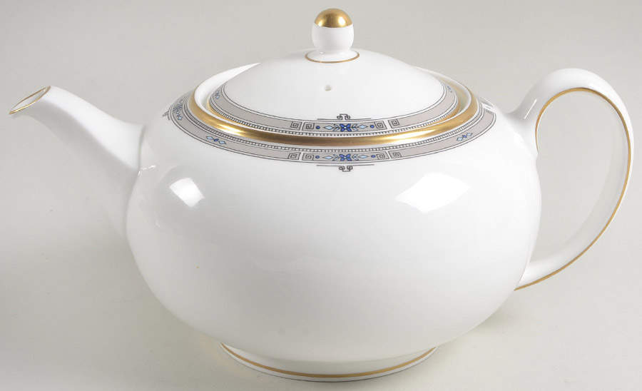 Amherst (Gold Trim) Teapot & Lid by Wedgwood-1