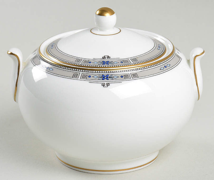 Amherst (Gold Trim) 146 Shape Sugar Bowl & Lid by Wedgwood-1