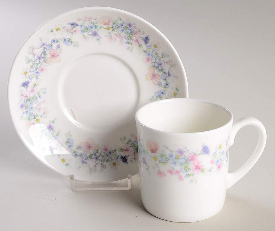 Angela Flat Cup & Saucer Set by Wedgwood-1