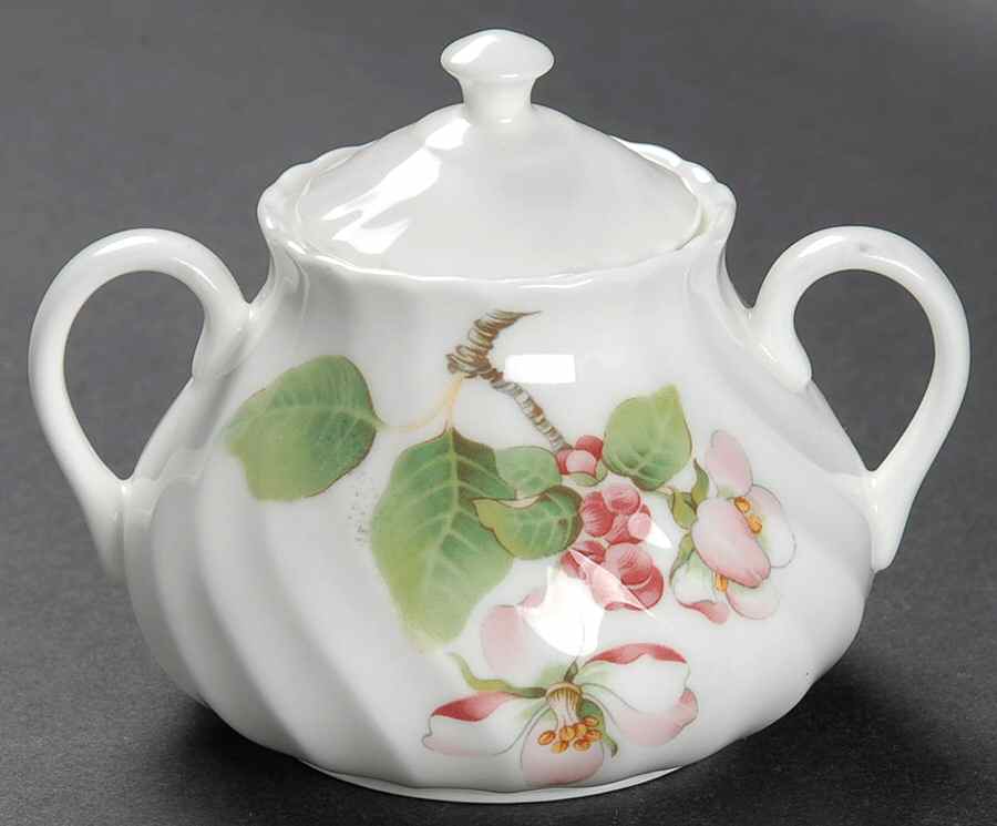 Apple Blossom Mini Sugar Bowl & Lid by Wedgwood-1