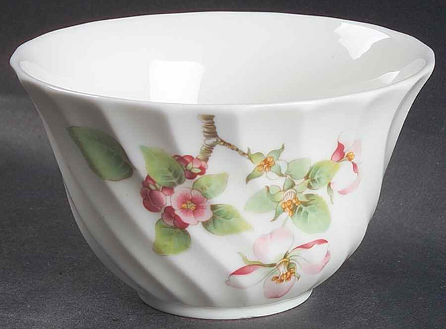 Apple Blossom Open Sugar Bowl by Wedgwood-1