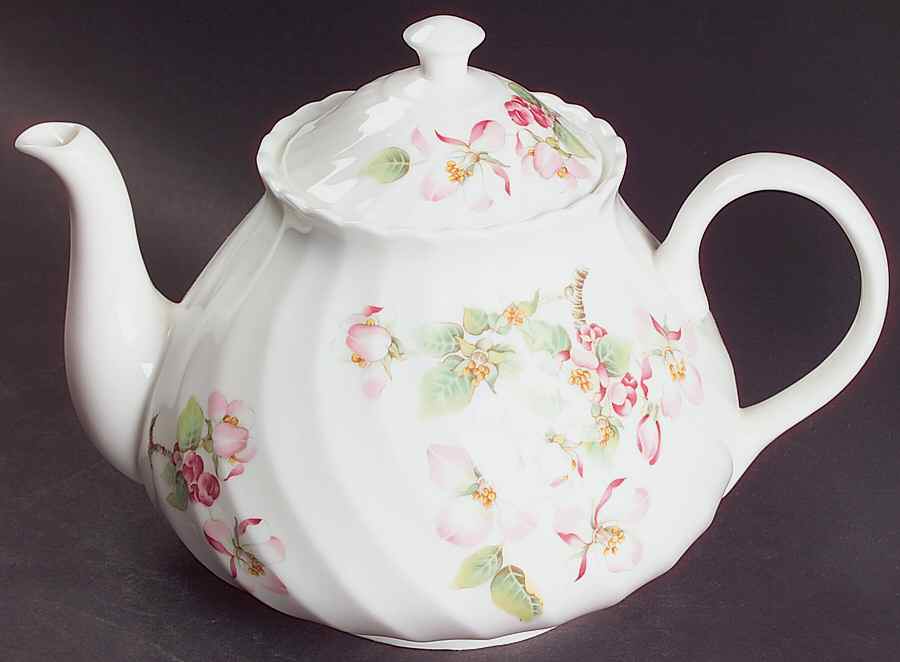 Apple Blossom Teapot & Lid by Wedgwood-1