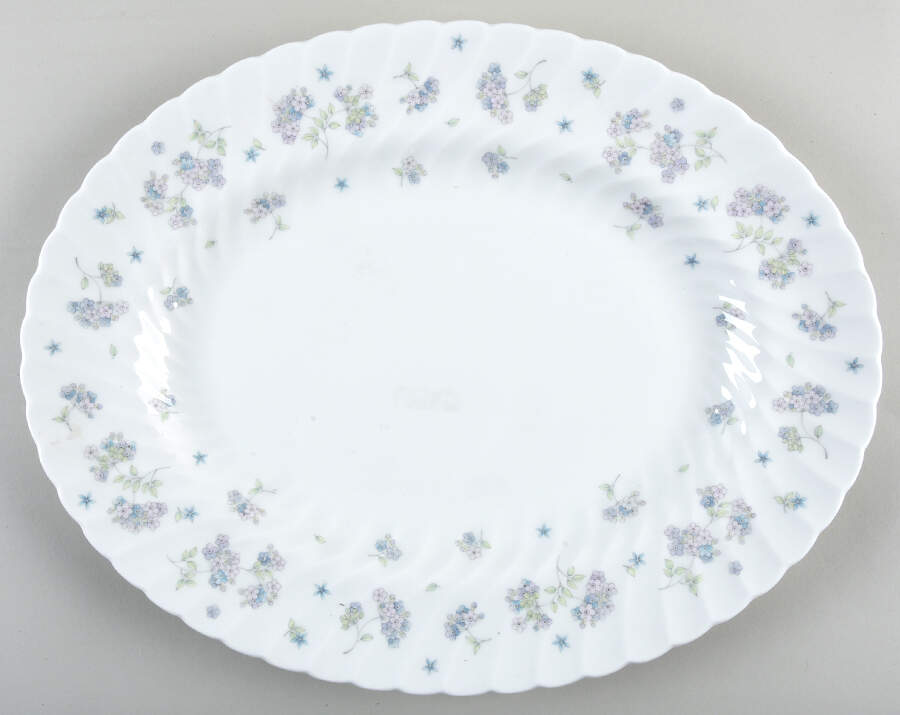 April Flowers 14" Oval Serving Platter by Wedgwood-1