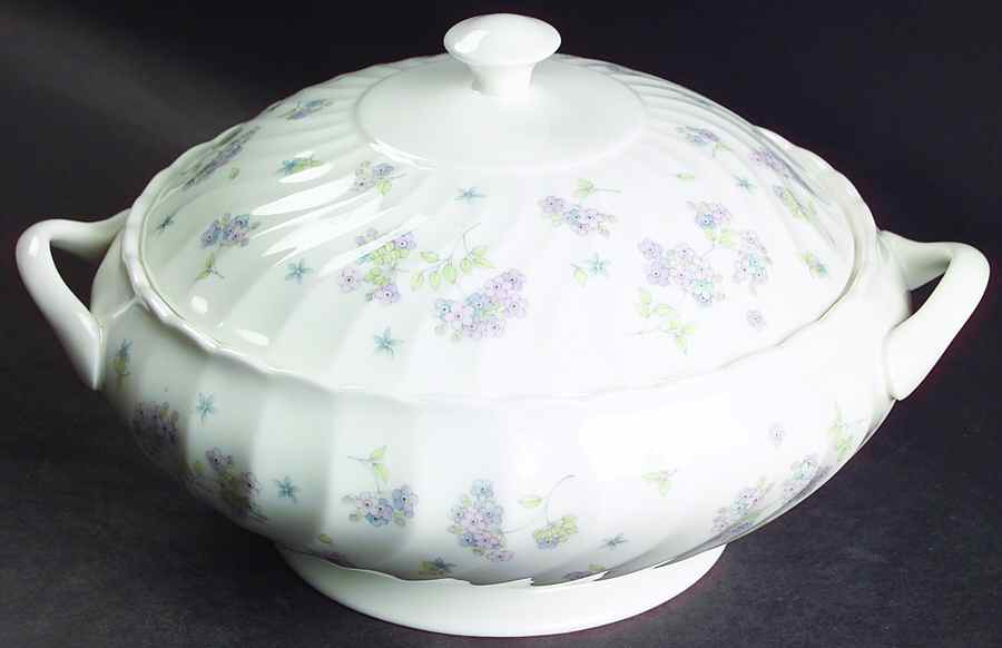 April Flowers Round Covered Vegetable by Wedgwood-1