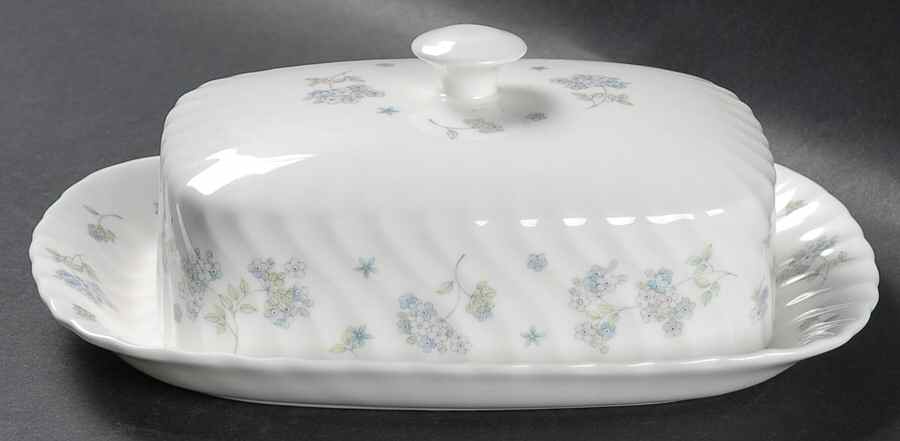 April Flowers Square Covered Butter by Wedgwood-1