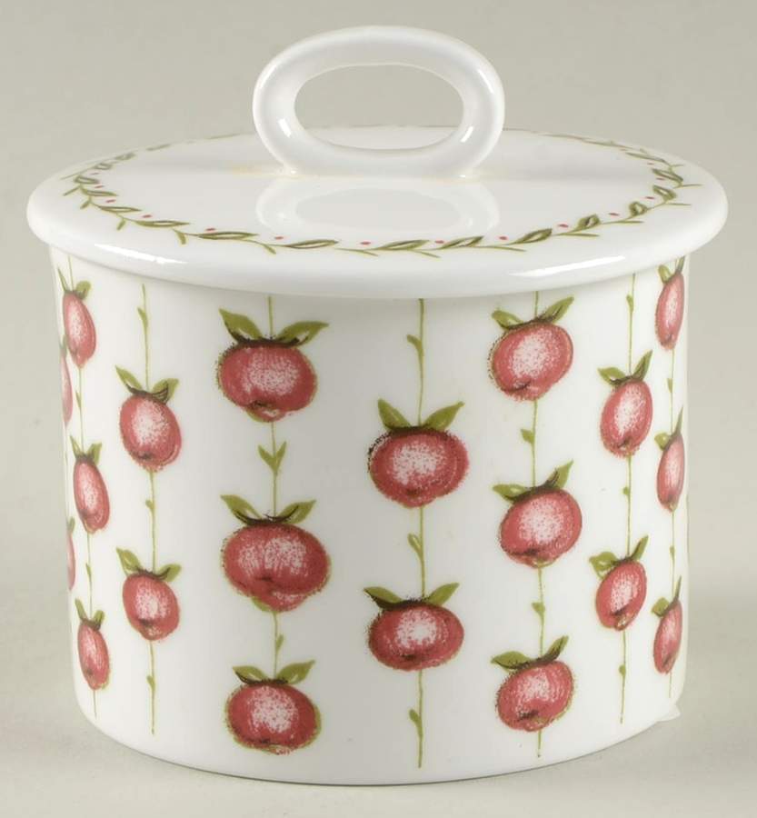 Apple Gay Sugar Bowl & Lid by Wedgwood-1