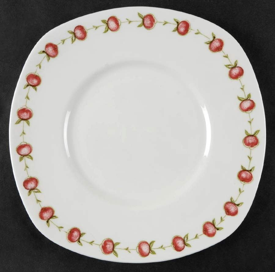 Apple Gay Square Luncheon Plate by Wedgwood-1