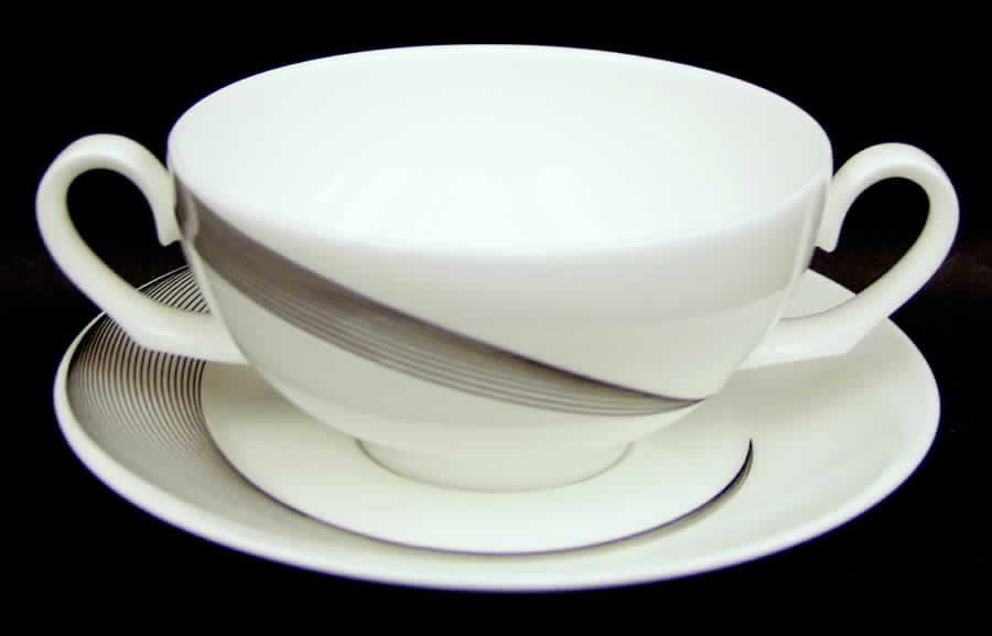 Apollo Flat Cream Soup Bowl & Saucer Set by Wedgwood-1