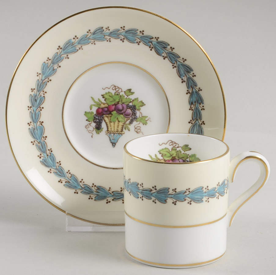 Appledore Bond Shape Demitasse Cup and Saucer Set by Wedgwood-1