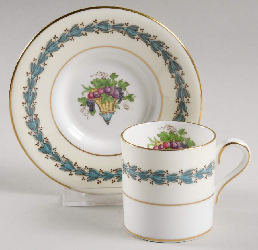 Appledore Bond Shape Demitasse Cup and Saucer Set by Wedgwood-1
