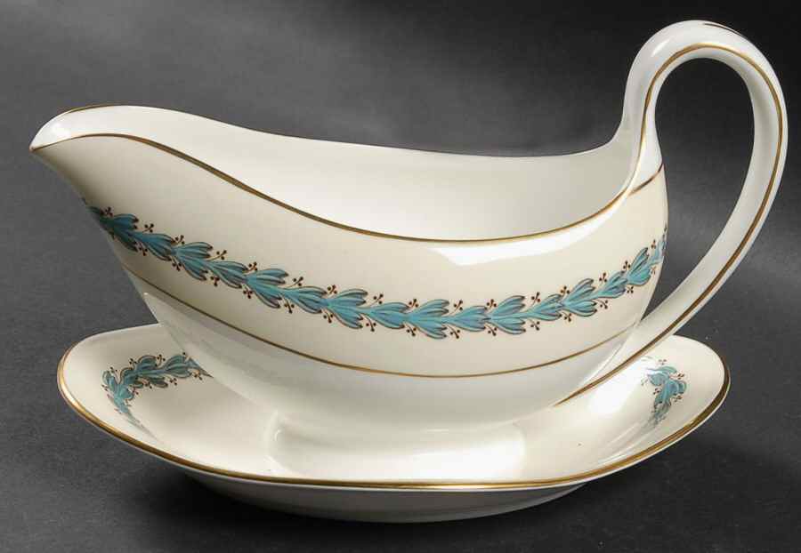Appledore Gravy Boat with Attached Underplate by Wedgwood-1