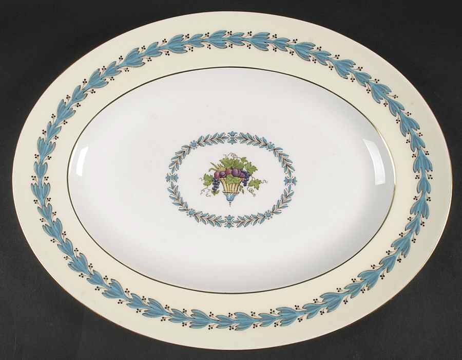 Appledore 13" Oval Serving Platter by Wedgwood-1