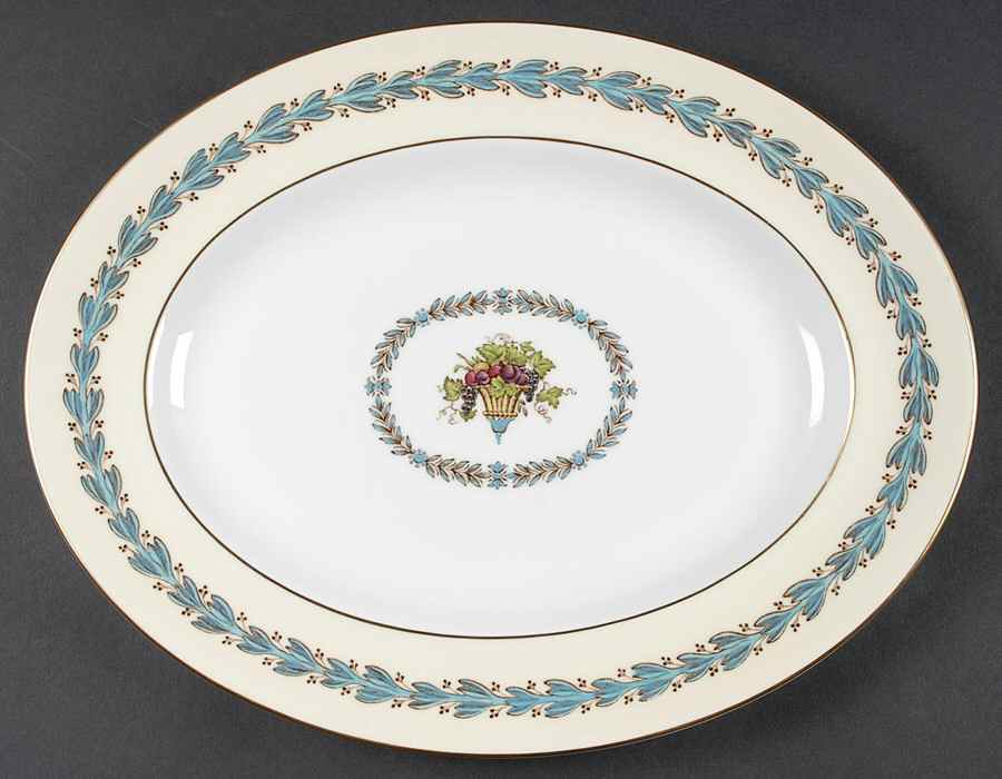 Appledore 14" Oval Serving Platter by Wedgwood-1