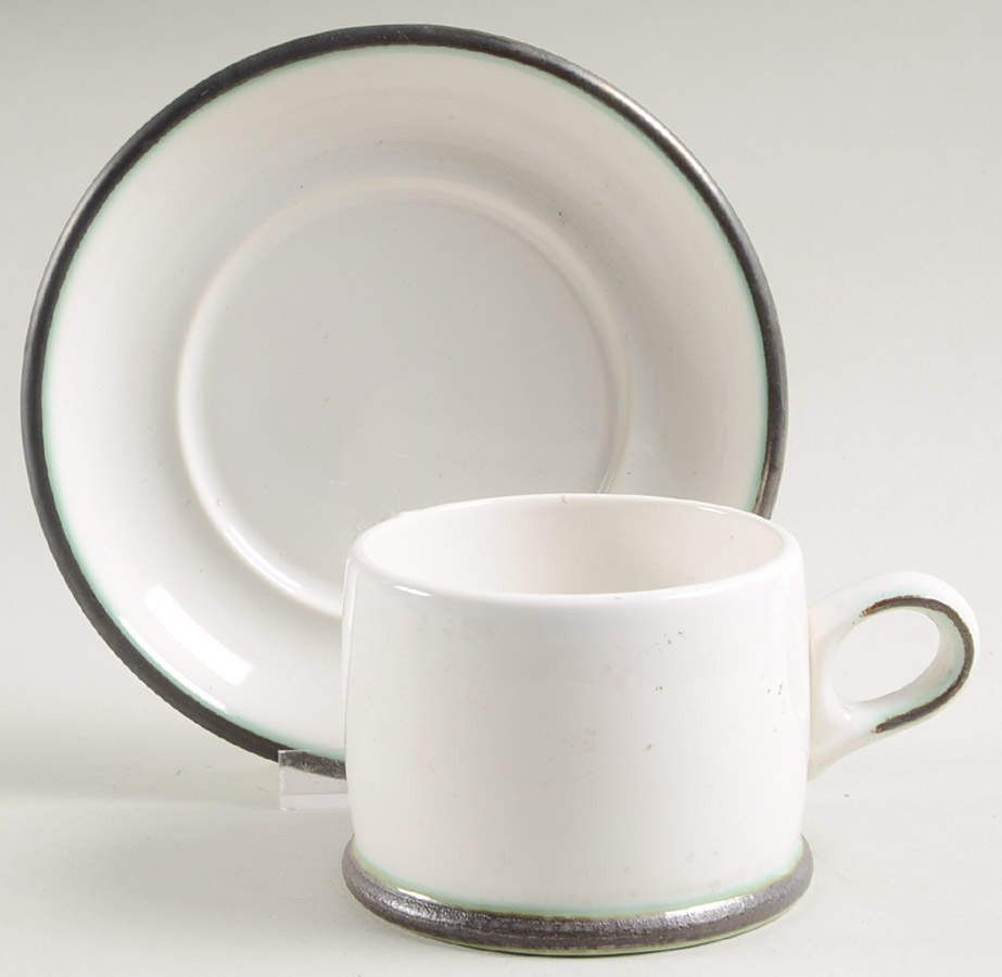 Arctic Flat Demitasse Cup & Saucer Set by Wedgwood-1
