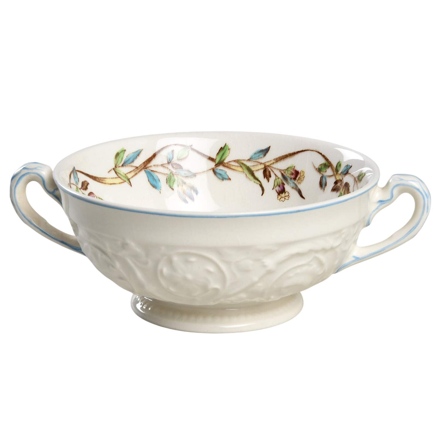 Argyle Footed Cream Soup Bowl by Wedgwood-1