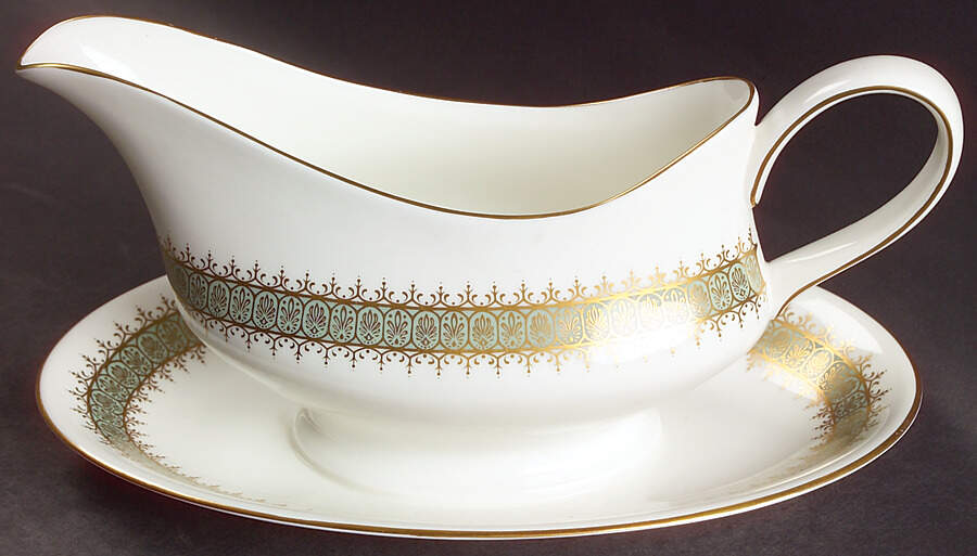 Argyll Gravy Boat with Attached Underplate by Wedgwood-1