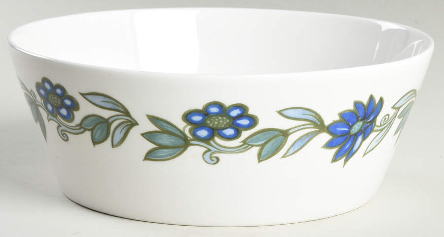 Art Nouveau Blue 8" Round Vegetable Bowl by Wedgwood-1