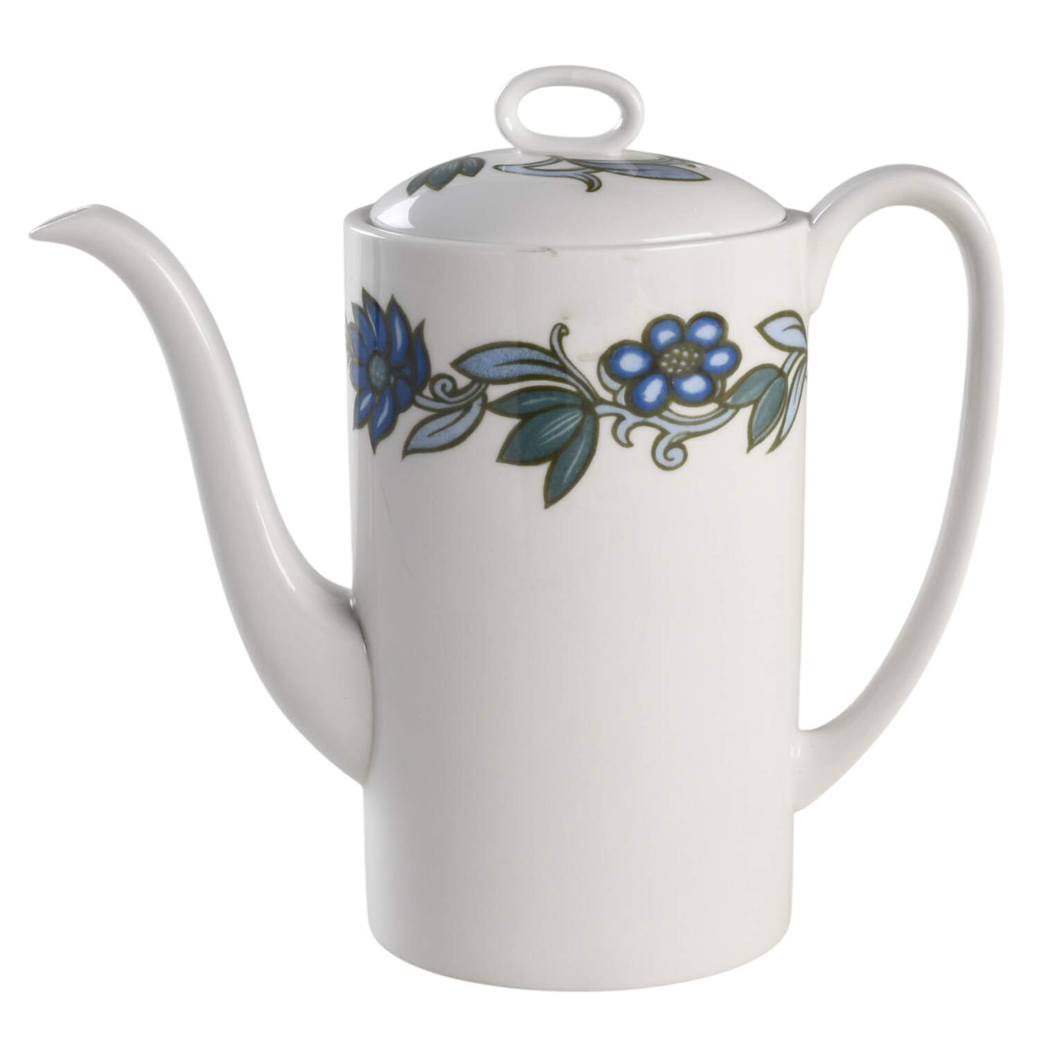 Art Nouveau Blue Coffee Pot & Lid by Wedgwood-1