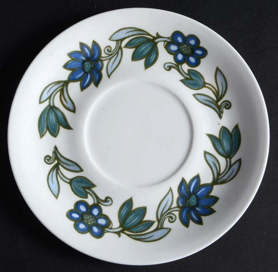 Art Nouveau Blue Underplate for Gravy Boat by Wedgwood-1