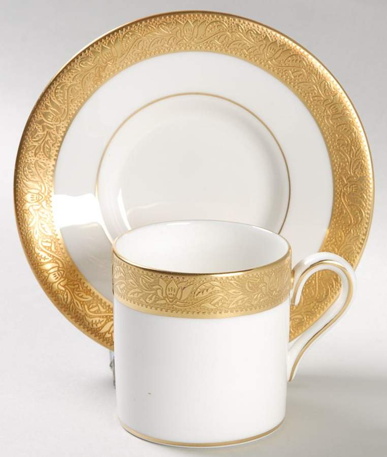 Ascot Bond Shape Demitasse Cup and Saucer Set by Wedgwood-1